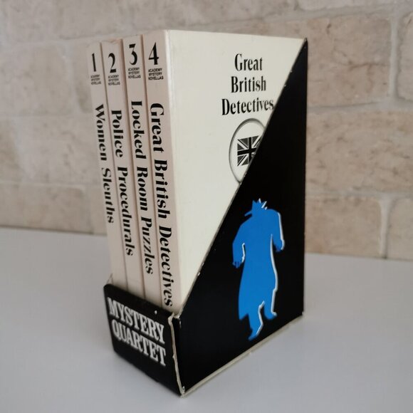 1990s Mystery Quartet Box Set of 4 Mystery Paperbacks Vintage Novellas British - Picture 2 of 7